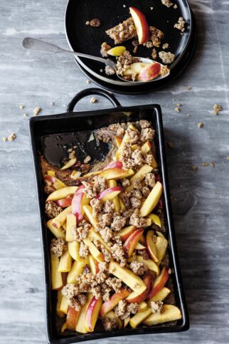 ofenwarmer Apfelauflauf ofenwarmer Apfelauflauf