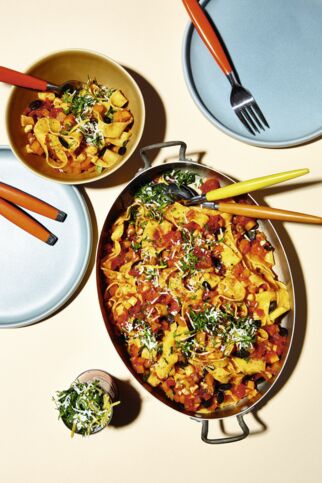 Kürbis-Bolognese