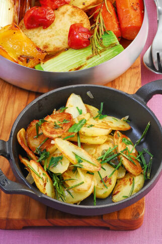 Bratkartoffeln mit Kräutern Bratkartoffeln mit Kräutern