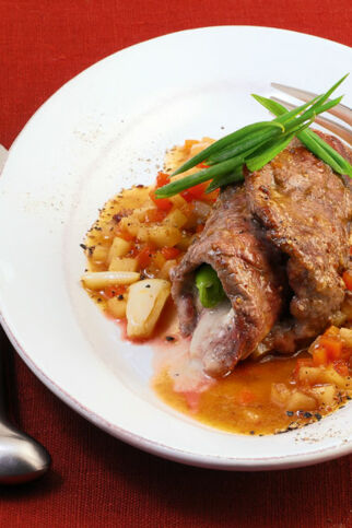 Rinderrouladen mit Gorgonzola Rinderrouladen mit Gorgonzola