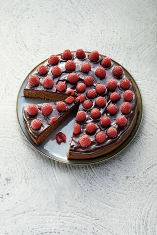 Himbeertorte mit Erythrit Himbeertorte mit Erythrit