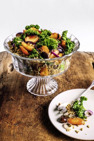 Grünkern mit Ofengemuese Grünkern mit Ofengemuese