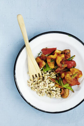 Buchweizenpfanne mit Ratatouille