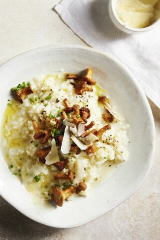 Risotto mit Pfifferlingen Risotto mit Pfifferlingen