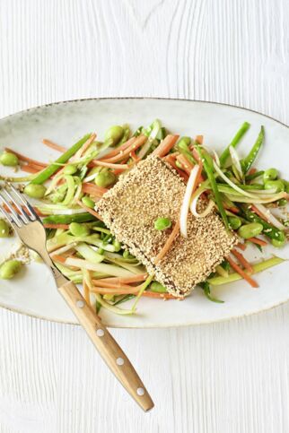 Tofu mit Teriyaki-Gemüse