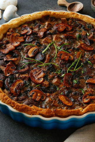 Vegane Spinat-Champignon-Quiche Vegane Spinat-Champignon-Quiche