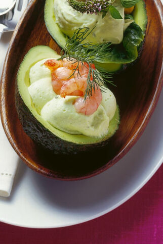 Gefüllte Avocados mit Krabben Gefüllte Avocados mit Krabben