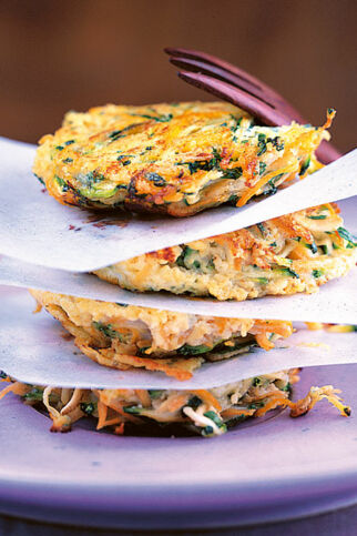 Zucchini-Möhren-Puffer Zucchini-Möhren-Puffer