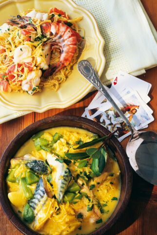 Nudel-Paella mit Meeresfrüchten Nudel-Paella mit Meeresfrüchten