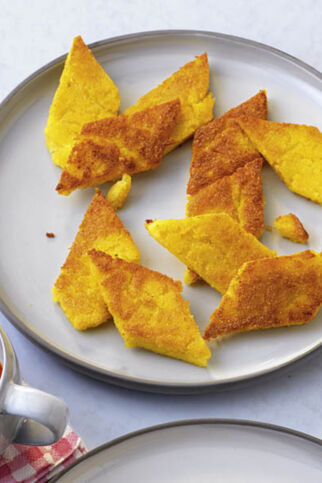 Polentaschnitten mit Tomatensauce Polentaschnitten mit Tomatensauce