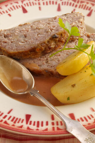 Hackbraten mit Rahmguss