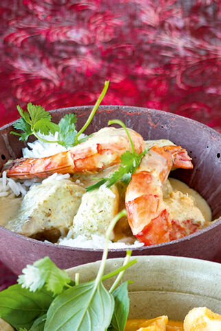 Grünes Thai-Fischcurry
