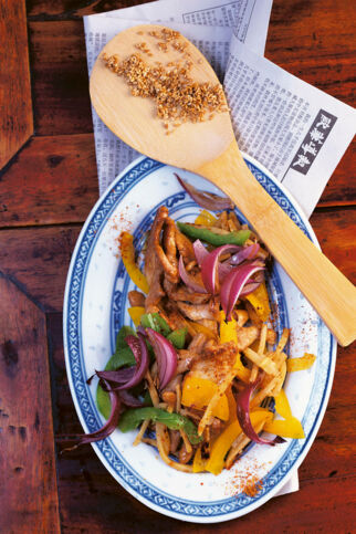 Hähnchen mit Bambussprossen Hähnchen mit Bambussprossen