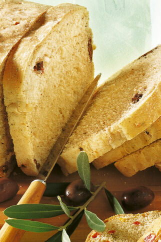Fetabrot mit Oliven - Rezept für den Brotbackautomat