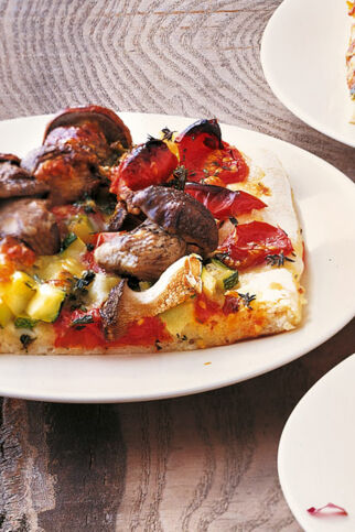 Waldpilze-Pizza