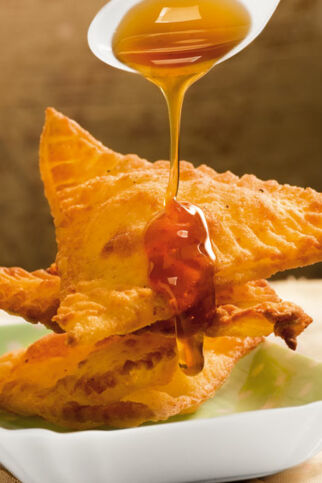 Teigtaschen mit Pecorino und Honig Teigtaschen mit Pecorino und Honig