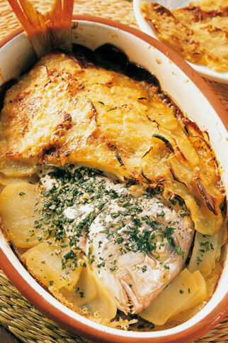 Goldbrasse mit Kartoffeln Goldbrasse mit Kartoffeln