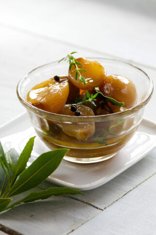 Schalotten mit Sherry Schalotten mit Sherry