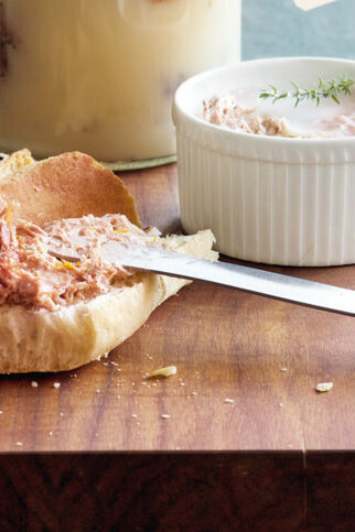 Enten-Rillettes mit Orange Enten-Rillettes mit Orange