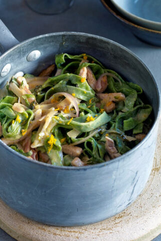 Geschnetzeltes mit Gewürzsahne Geschnetzeltes mit Gewürzsahne