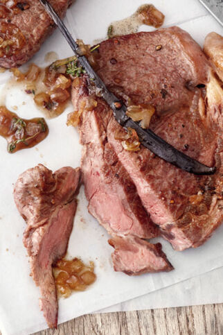 Roastbeef mit Karamell-Vanille-Sauce