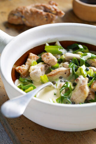 Geschnetzeltes in Pfefferrahm Geschnetzeltes in Pfefferrahm