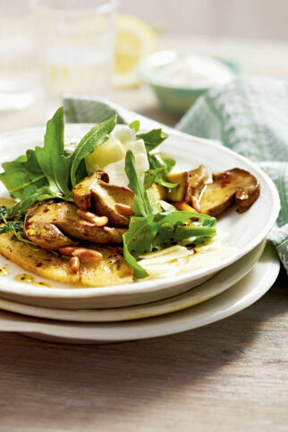 Rucolasalat mit Steinpilzen Rucolasalat mit Steinpilzen