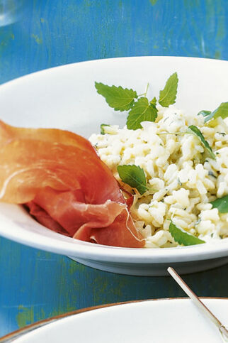 Risotto mit Zitronenmelisse