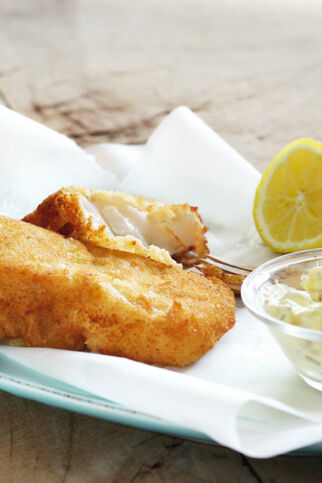 Backfisch mit Remouladensauce