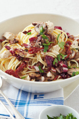 Spaghetti mit Radicchio