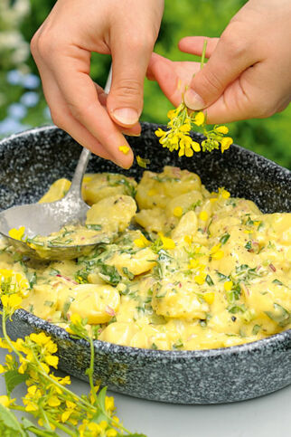 Kartoffelsalat mit Mayo Kartoffelsalat mit Mayo