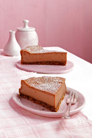 Schoko-Käsekuchen mit Oliven Schoko-Käsekuchen mit Oliven