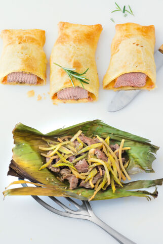 Lammlachse im Teigmantel Lammlachse im Teigmantel