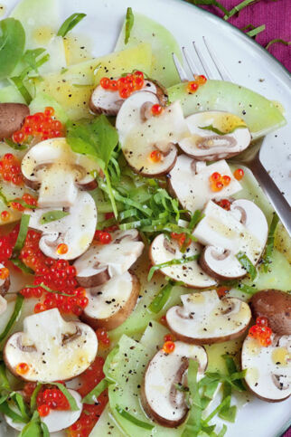 Champignon-Kohlrabi-Teller
