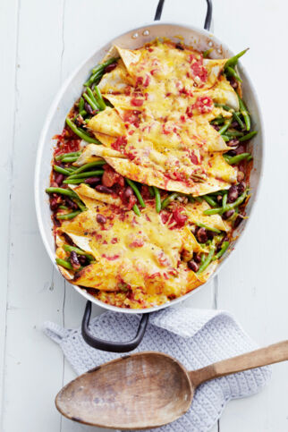 Enchiladas mit Bohnengemüse Enchiladas mit Bohnengemüse