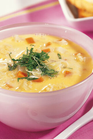 Geröstete Grünkernsuppe