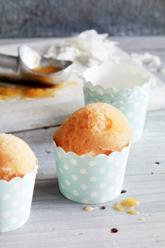 Papaya-Kokos-Sorbet mit Limettenaroma Papaya-Kokos-Sorbet mit Limettenaroma
