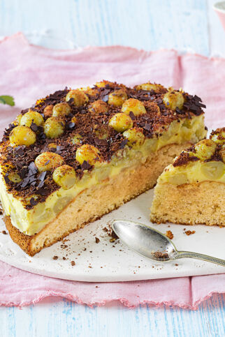 Stachelbeer-Krümelkuchen Stachelbeer-Krümelkuchen