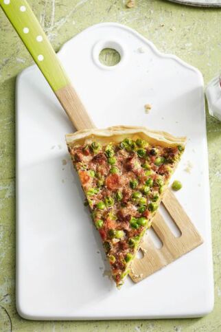 Erbsen-Wurst-Quiche