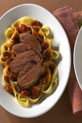 Rotweinsauce mit Entenbrust