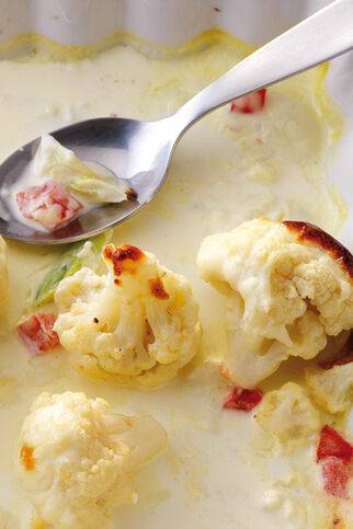 Blumenkohl-Gorgonzola-Auflauf