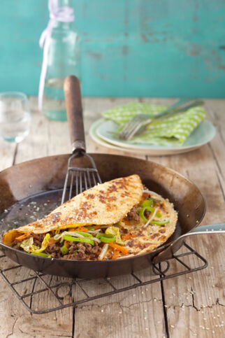 Frühlingsrollen-Omelett Frühlingsrollen-Omelett