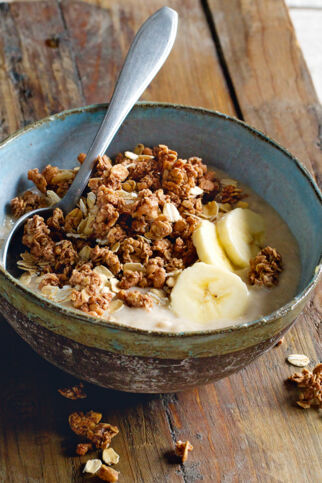 Bananencreme mit Schokomüsli Bananencreme mit Schokomüsli