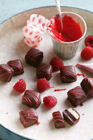 Himbeer-Verveine-Pralinen Himbeer-Verveine-Pralinen