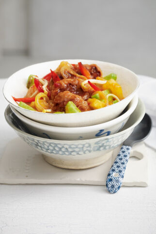 Schweinefleisch süßsauer Schweinefleisch süßsauer