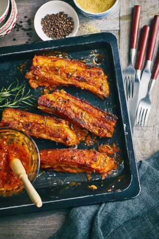 Senfrippchen auf badische Art Senfrippchen auf badische Art