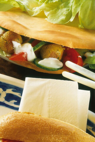 Israelische Falafel-Pitas