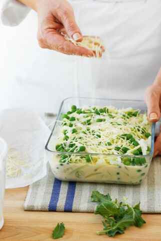 Kohlrabi-Erbsen-Auflauf Kohlrabi-Erbsen-Auflauf