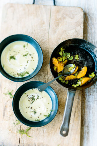 Petersilienwurzelsuppe mit Orange Petersilienwurzelsuppe mit Orange