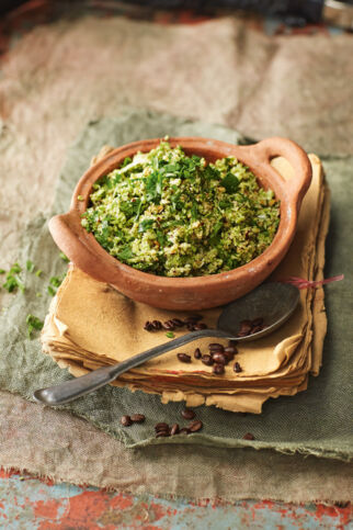 Romanesco-Haselnuss-Taboulé mit Coffee-Dressing